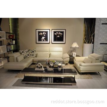 Leather corner sofa